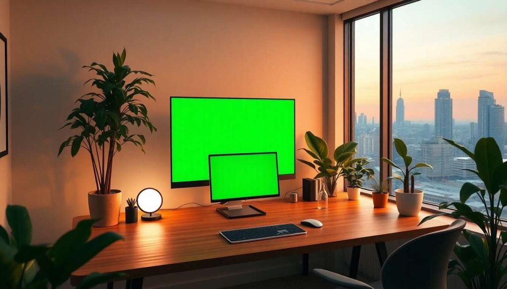 Adapter son décor numérique grâce aux fonds verts modernes