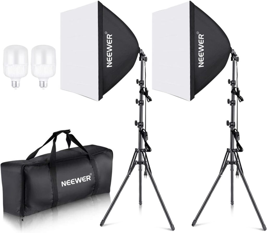 Test du kit d'éclairage Neewer Softbox 700W pour studio photo
