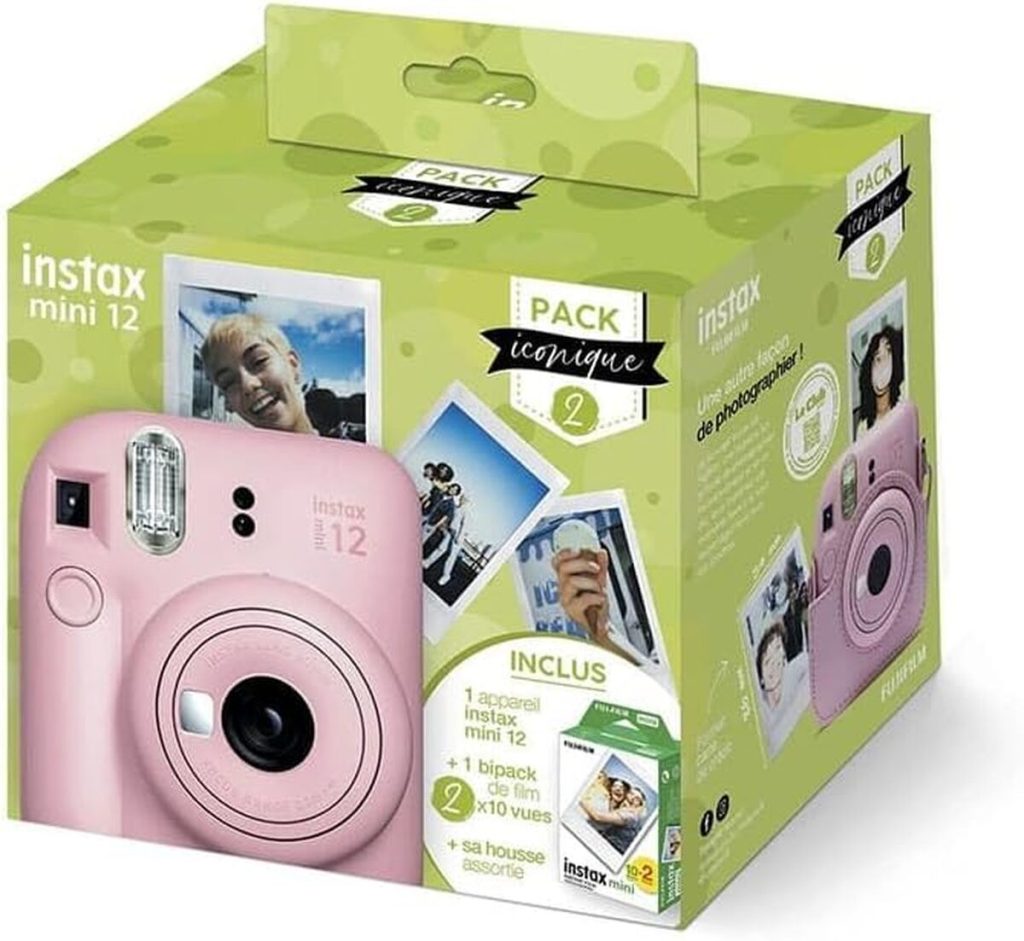 Test du pack Fuji Instax Mini 12 rose