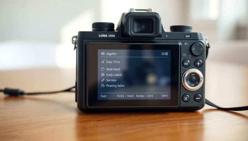 Navigation facile dans les menus des appareils photos bridges
