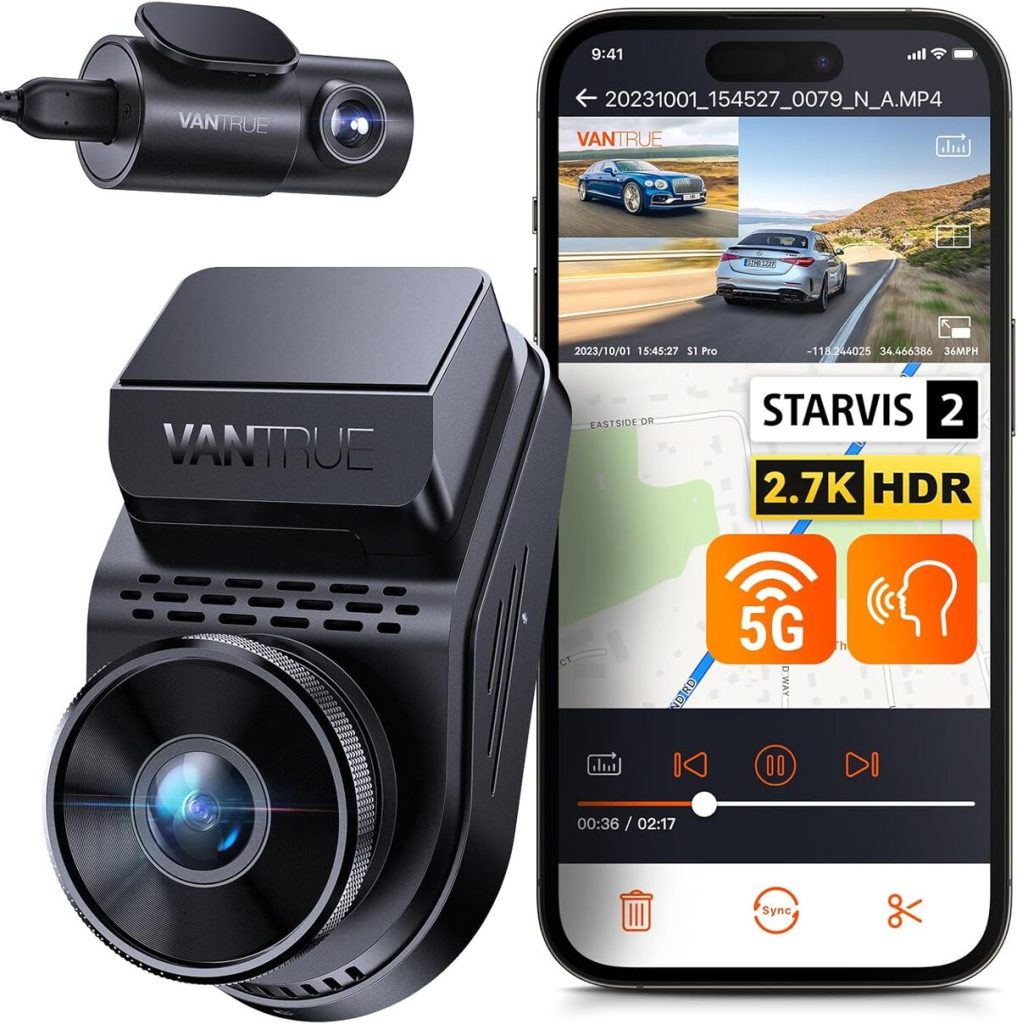 Test de la dashcam Vantrue S1 Pro : performance et sécurité en voiture