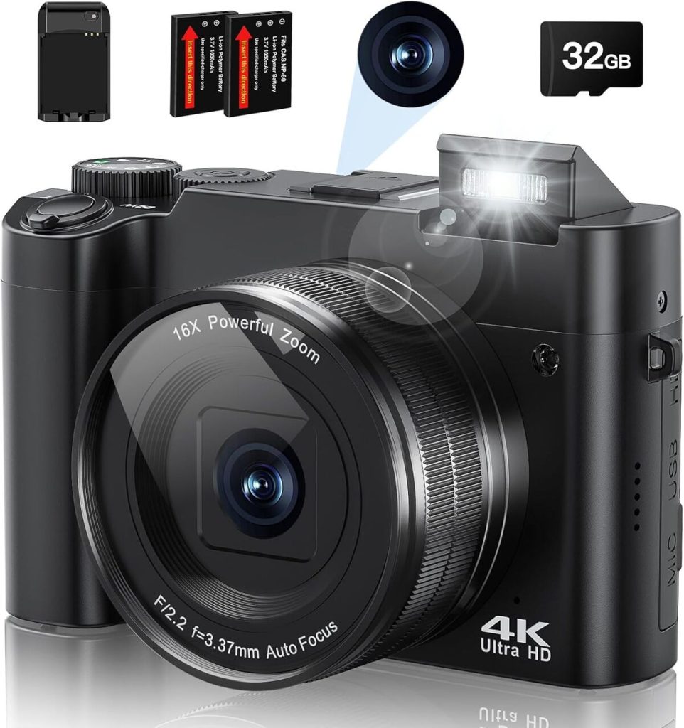 Test de l'appareil photo numérique 4K 64MP : autofocus et zoom 16X