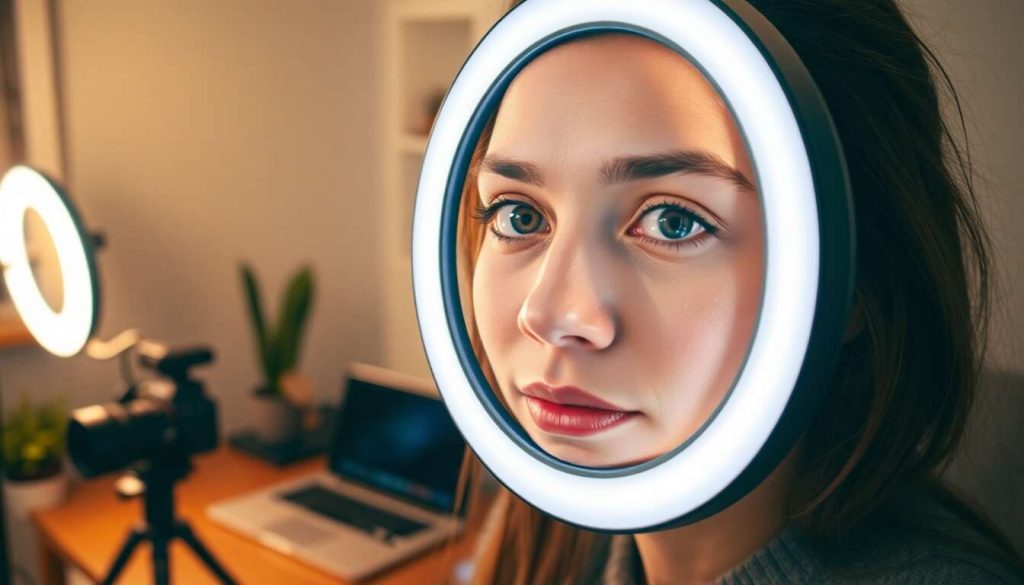 Utilisation créative d'une ring light dans vos vlogs