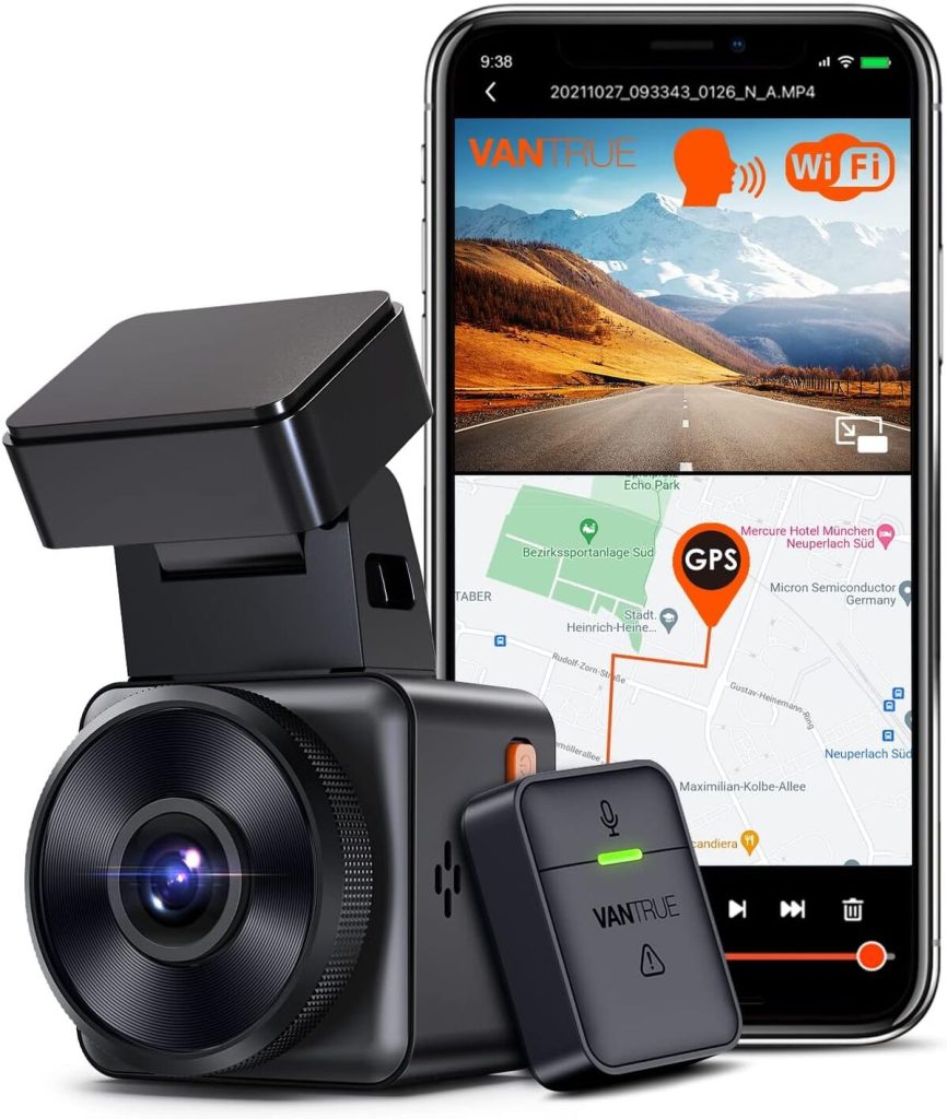 Test de la mini dashcam Vantrue E1 : performances en détail
