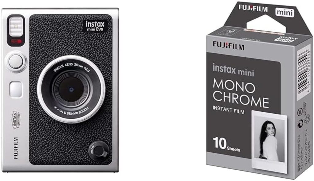 Test : fujifilm instax mini evo black, instantané monochrome