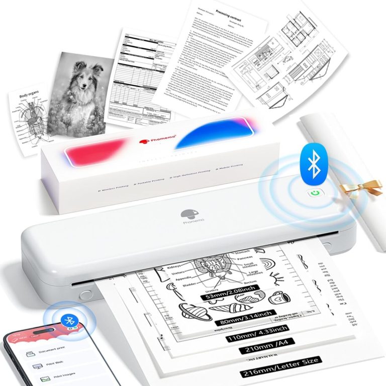 Rouleaux De Papier Thermique A4 Phomemo - 2 Rouleaux 210 Mm X 6,5 M Pour M832, M833, M834, AM-X2, Etc.