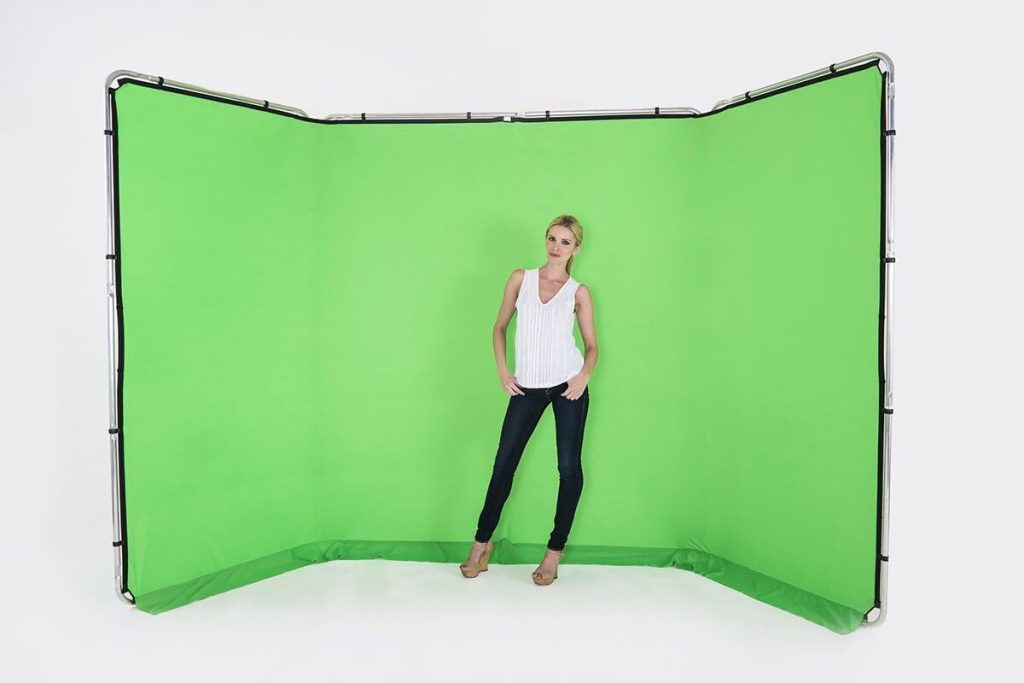 Test du fond panoramique Manfrotto LL LB7622 : chromakey vert en 4m