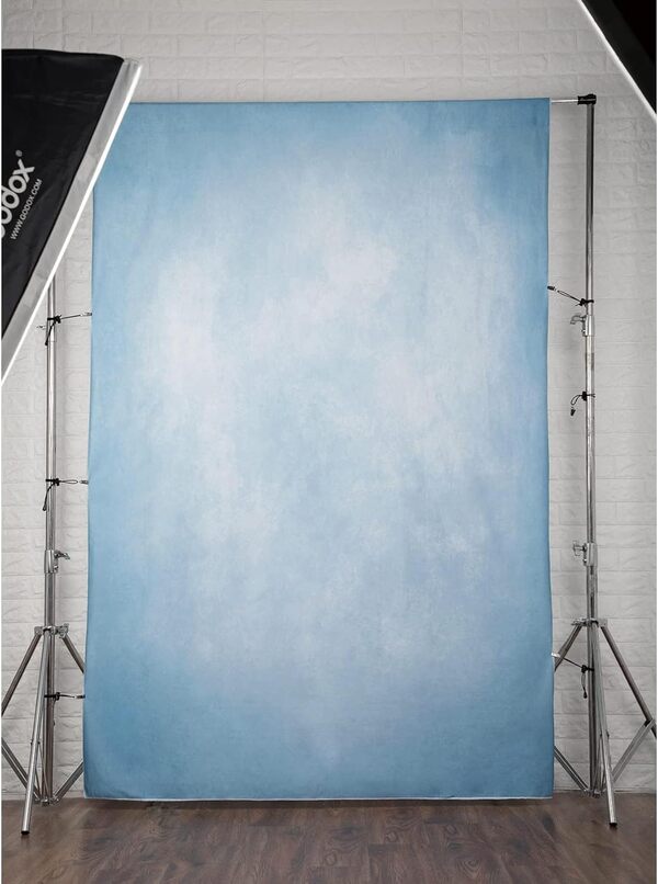 Kate 3x3m Eau Bleu Texture Photographie Toile de Fond Bleu Photo Arrière-Plan Accessoires Abstrait Microfibre Portrait Décors pour la Vraie Prise de Vue