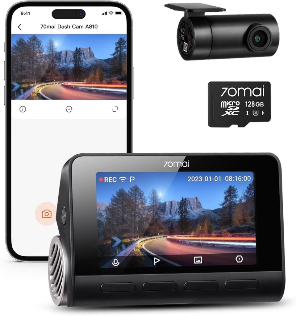 Test de la 70mai Dash Cam A810 : performance et sécurité en 4K