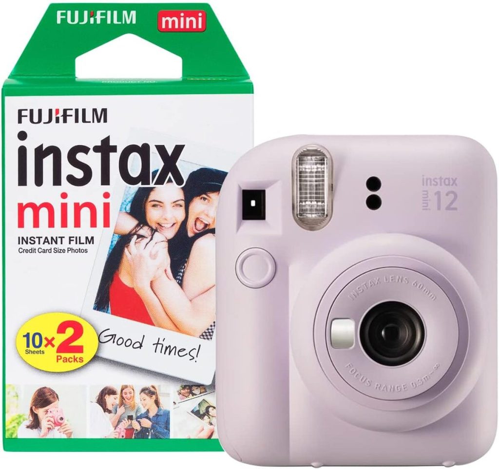 Test : fujifilm Instax Mini 12, l'appareil photo instantané à pellicules lilas