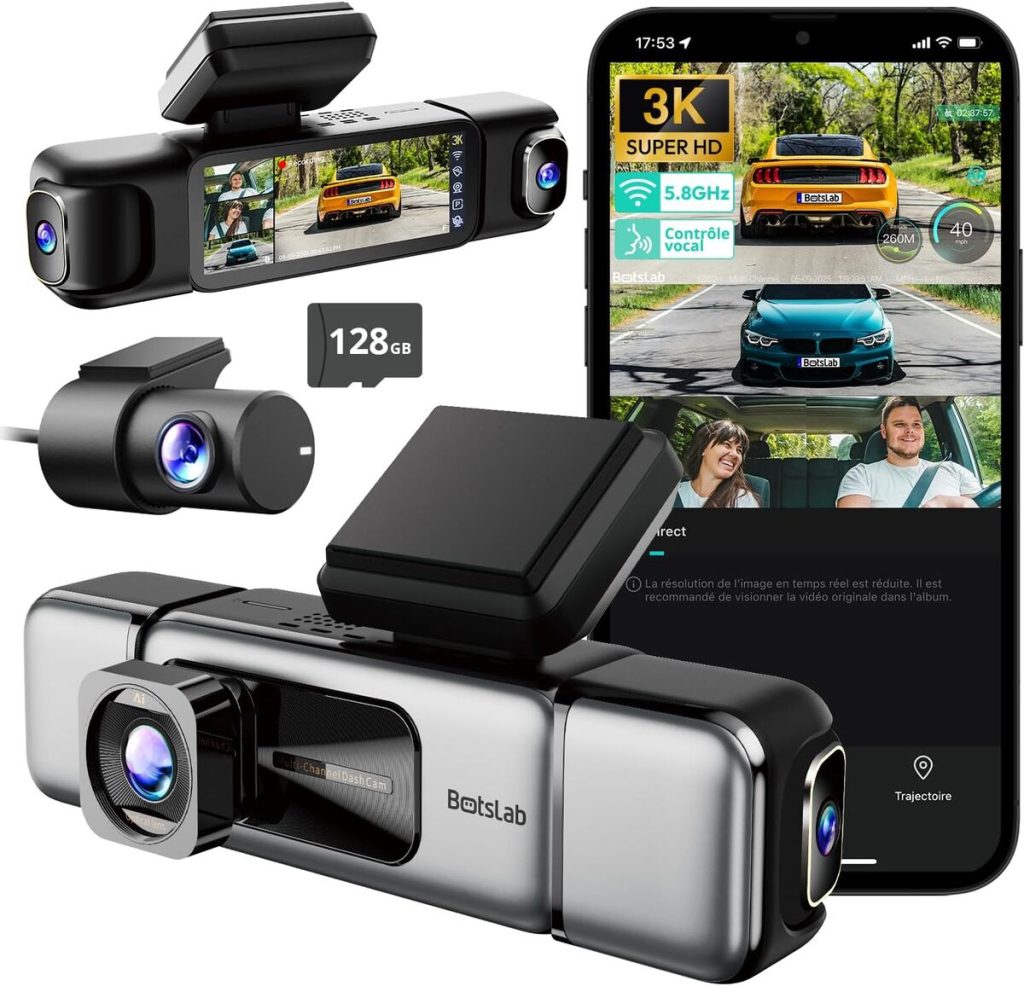 Test de la dashcam BOTSLAB 3K : performance et technologie embarquée