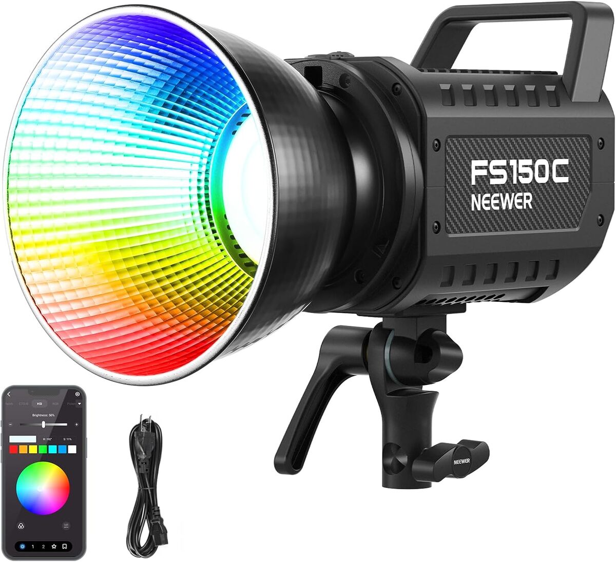 Test : nEEWER FS150C 130W, éclairage LED studio