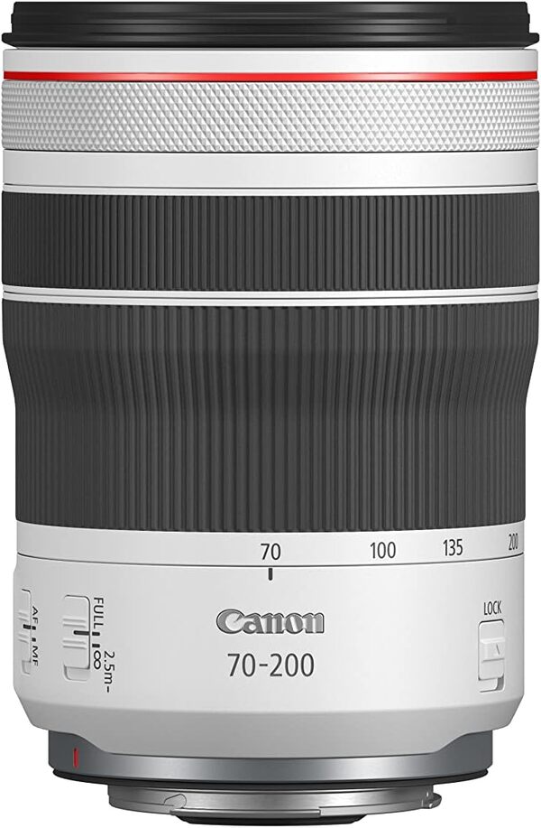 Objectif Canon RF 70-200 mm F4L IS USM, téléobjectif zoom, stabilisateur d'image optique 5 vitesses, photo voyage/sport/faune, compatible Canon EOS R