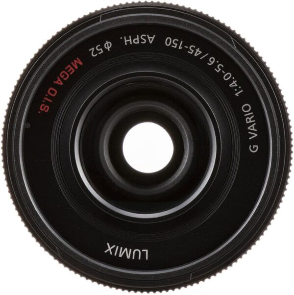 Panasonic LUMIX G Vario H-FS45150AK Objectif d'appareil Photo sans Miroir 45-150 mm F4.0-5.6 ASPH avec stabilisateur Optique, Monture Micro Quatre Tiers, H-FS45150AK (USA Black)