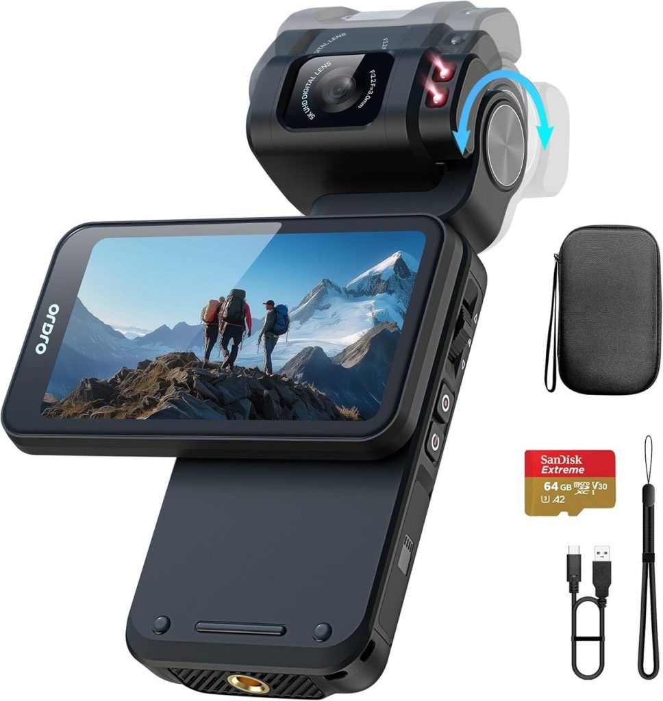 Test : caméra 5K avec écran tactile rotatif pour vlogs et YouTube