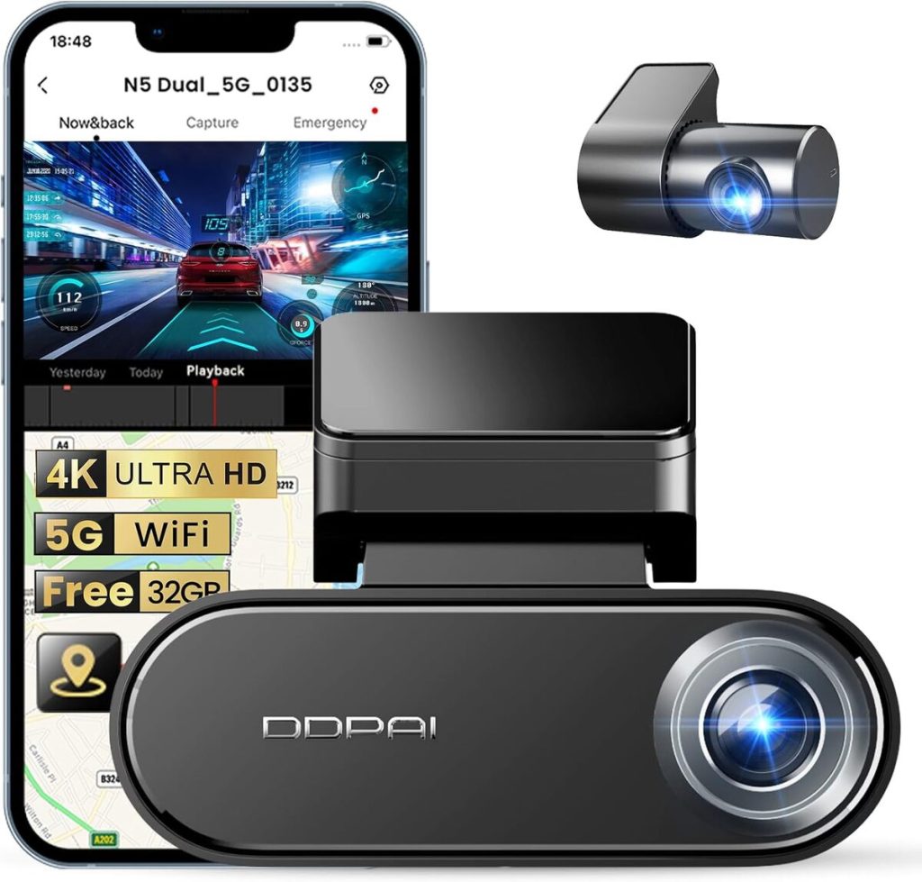 Test : dashcam DDPAI N5 Dual 4K avec vision nocturne et GPS