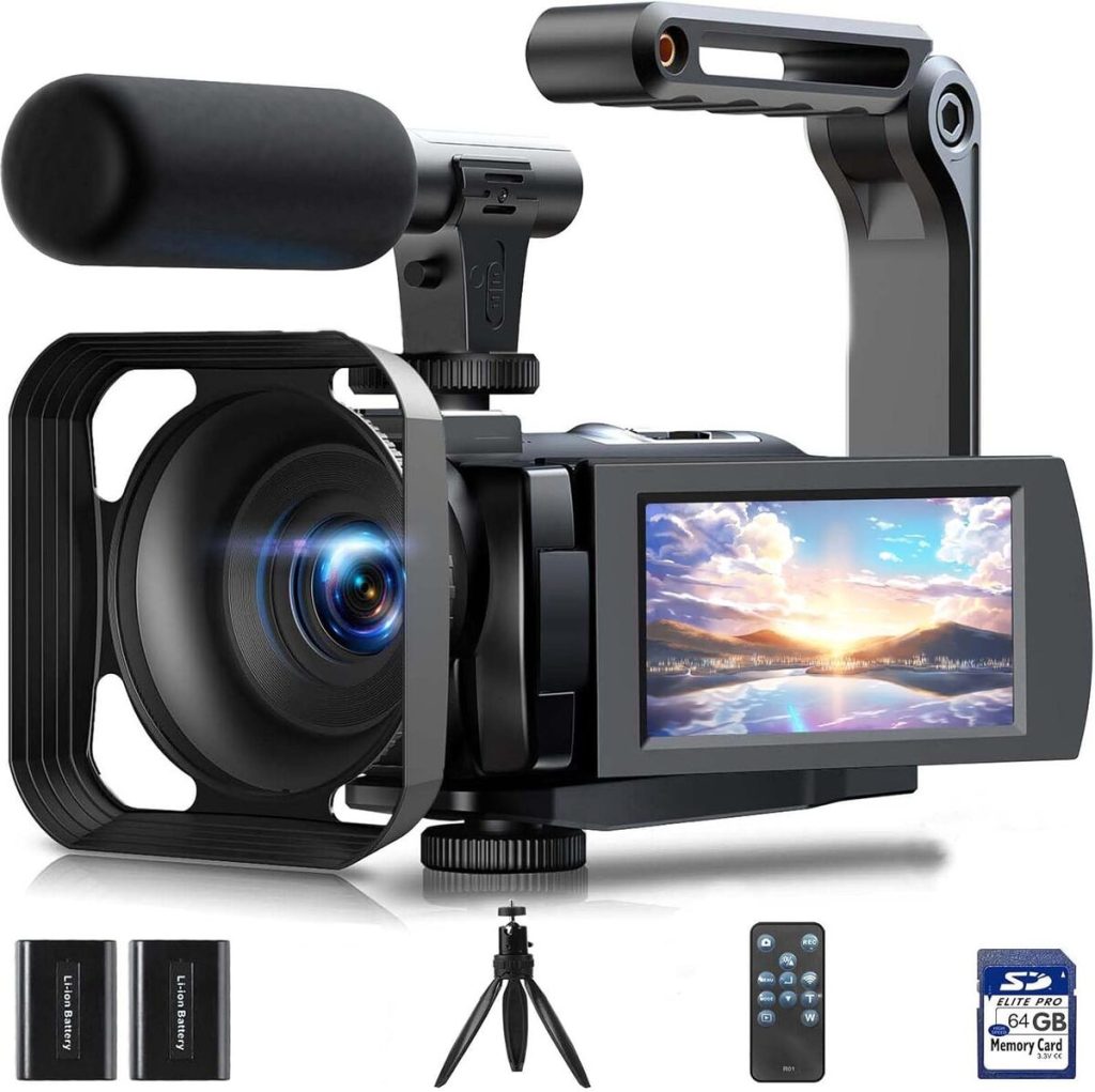 Test du caméscope 5K 56MP Vlogging caméra Youtube WiFi