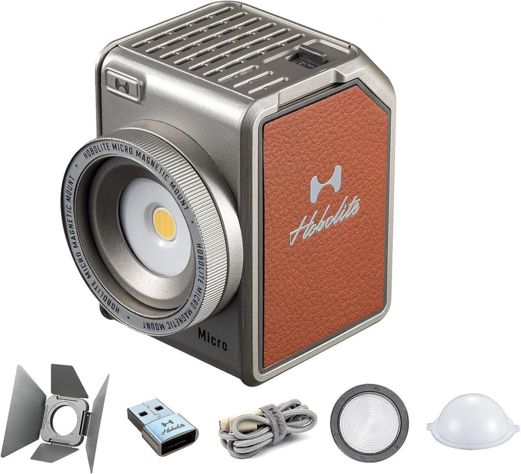 Test du kit d'éclairage vidéo micro LED avec écran LCD et contrôle par application