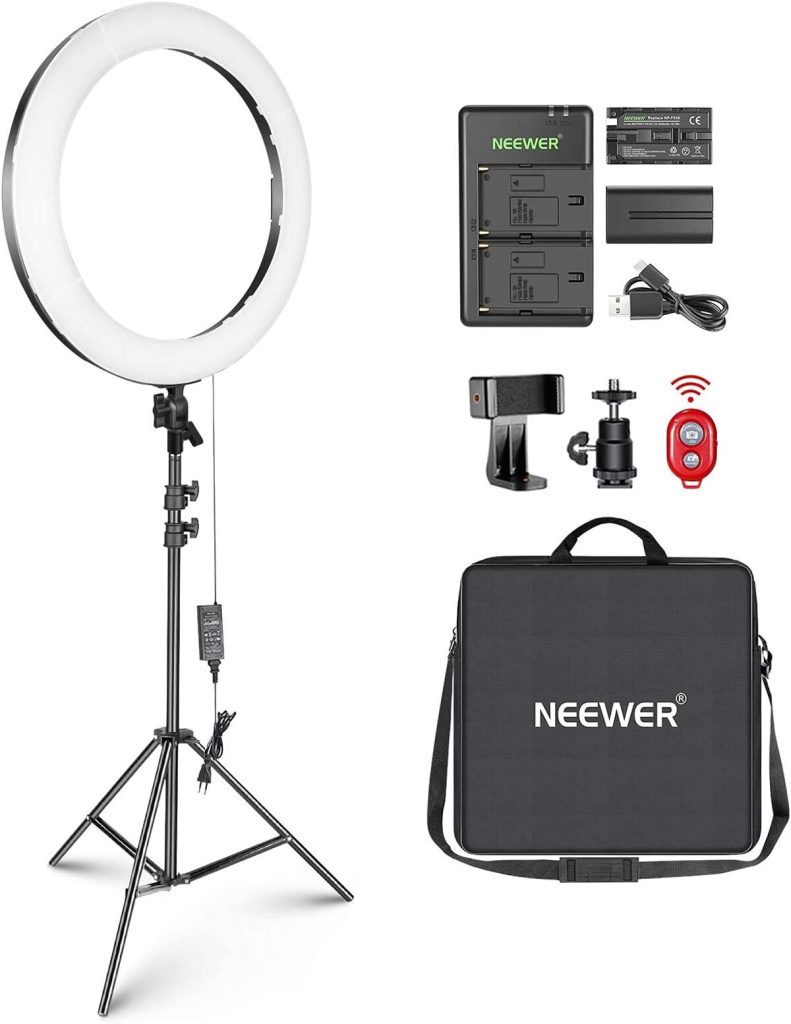 Test du NEEWER RP20-B : anneau lumineux LED 20" pour créateurs de contenu