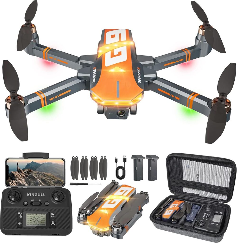 Test du drone G9 GPS : caméra 4K, 45 min de vol