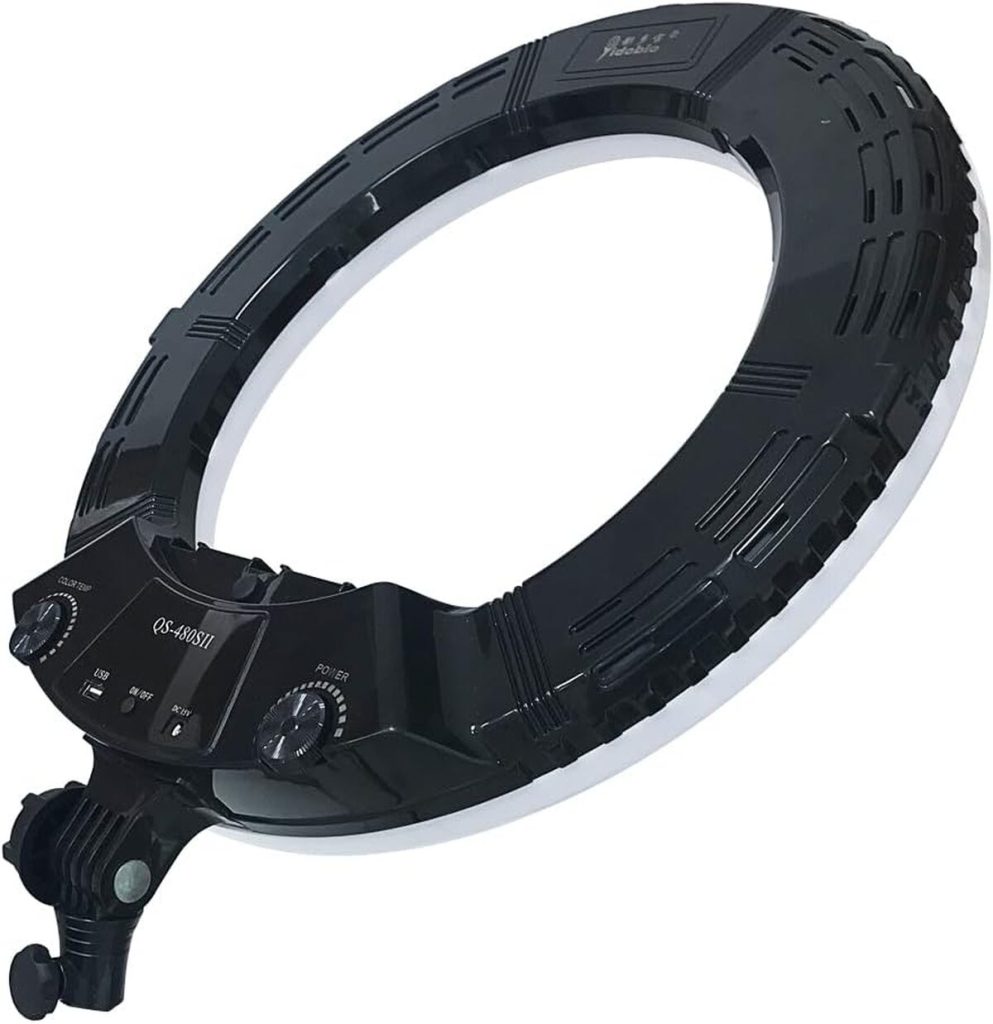 Test du kit lampe anneau vidéo LED 18 pouces dimmable