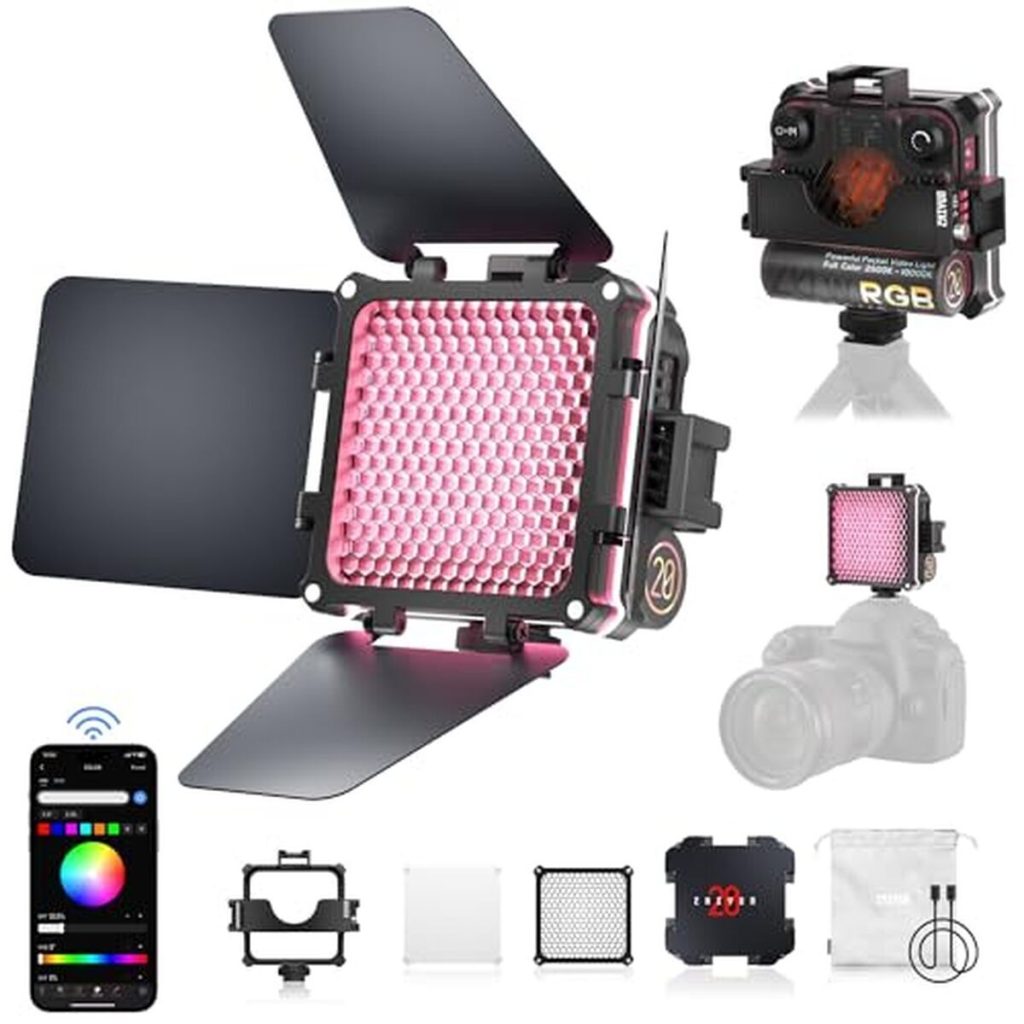 Test : lumière vidéo RGB Zhiyun Fiveray M20C, performance et polyvalence