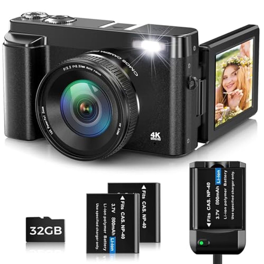 Test Oiadek appareil photo numérique 4K 48MP pour vloggers