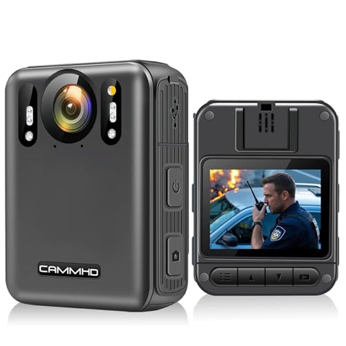 Test : caméra corporelle CAMMHD W8-128G 4K anti-flou 4000mAh