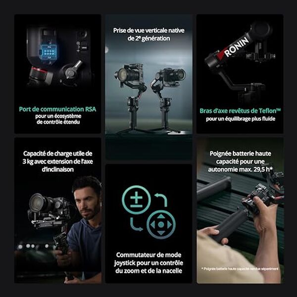 Découvrez le test du stabilisateur DJI RS 4 : performances et fonctionnalités pour des vidéos professionnelles. Améliorez vos prises de vue avec ce stabilisateur 3 axes polyvalent pour caméras.