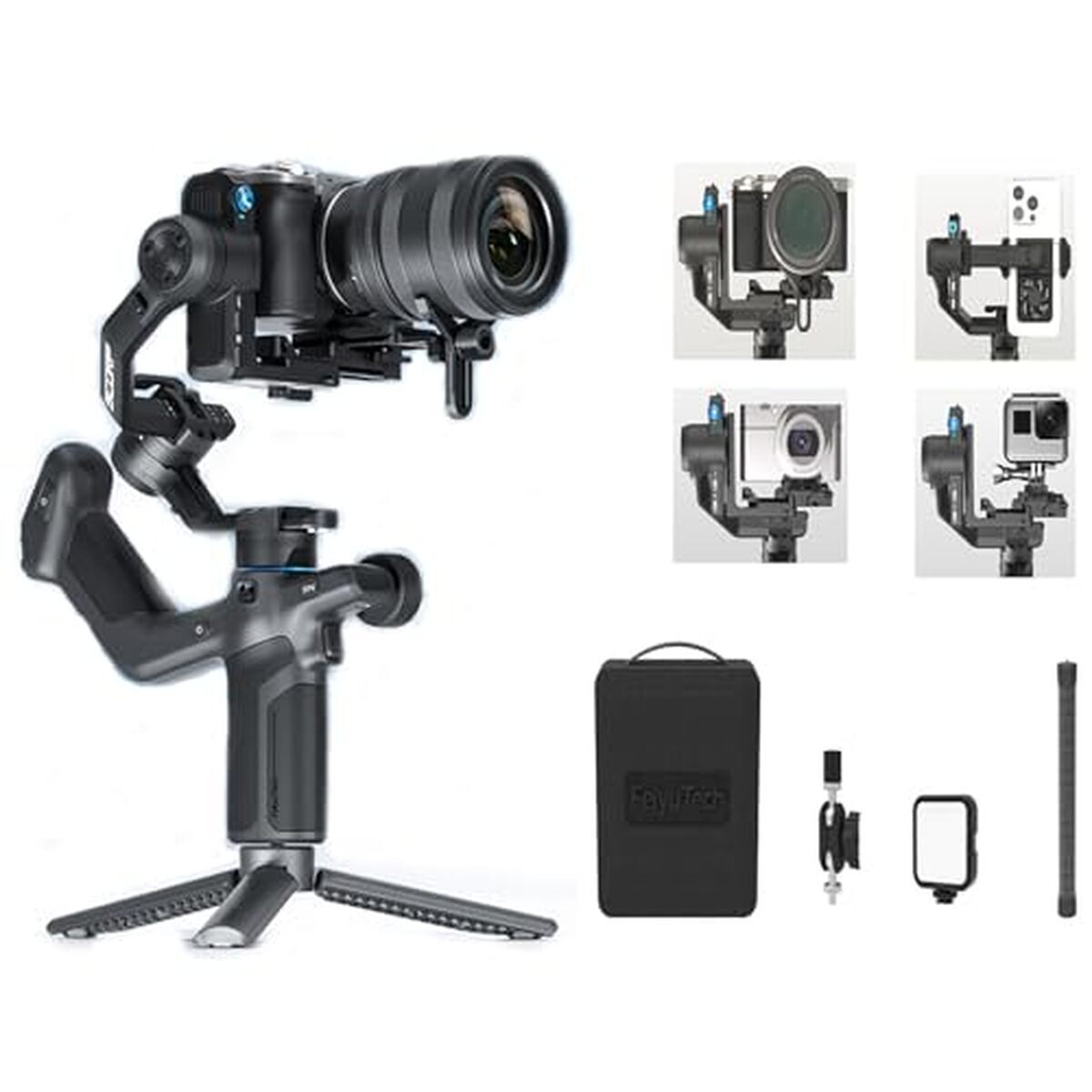 Test du stabilisateur FeiyuTech SCORP Mini 3 Pro : performance tout-en-un