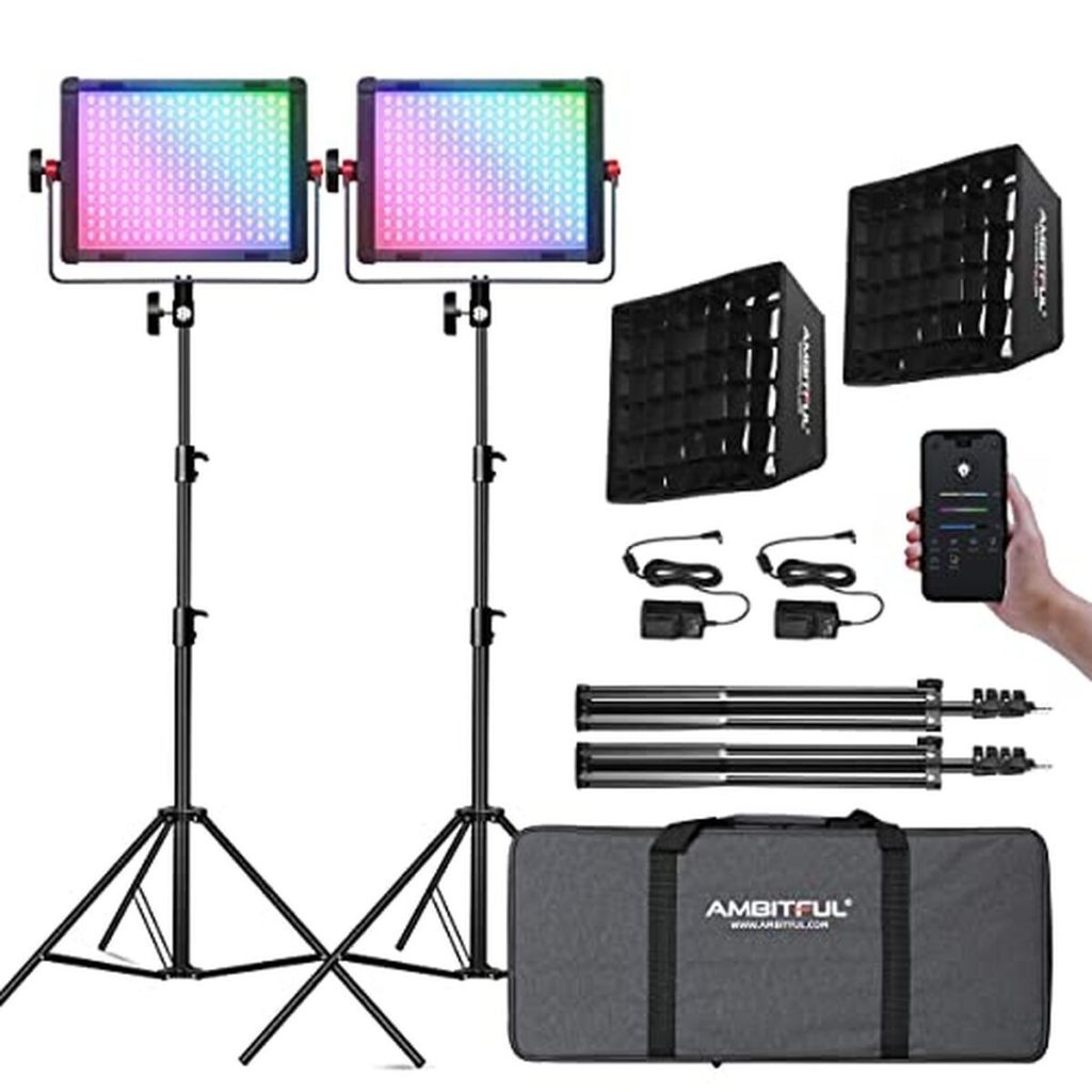 Test : kit AMBITFUL P35R, éclairage vidéo RGB pour créateurs