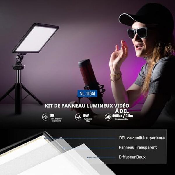 Découvrez notre test détaillé du panneau LED Neewer NL-116AI : performances, qualité de lumière et verdict pour vos prises de vue professionnelles.