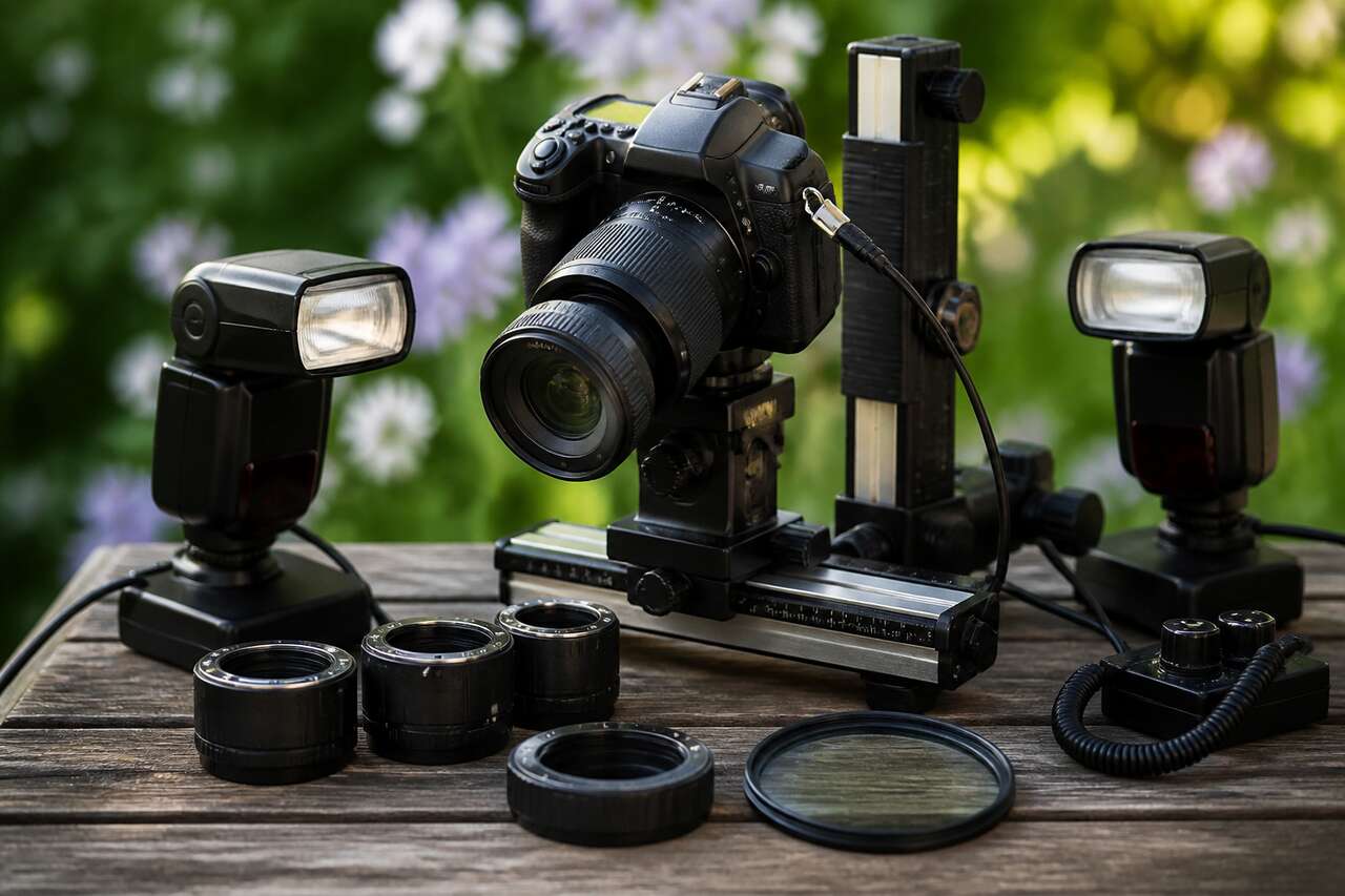 Alternatives et accessoires : bagues, bonnette, flash et focus stacking