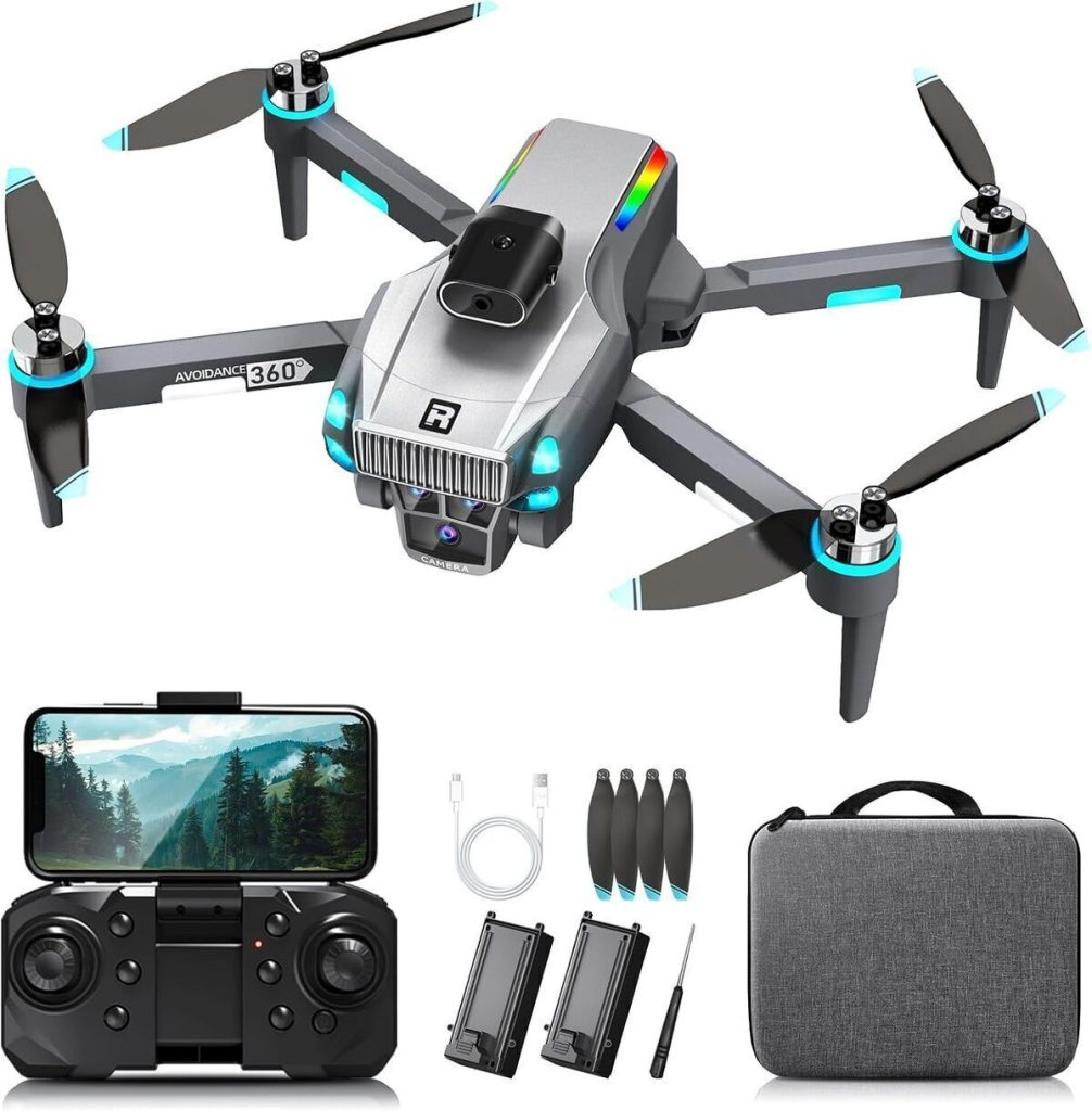 Test drone caméra 4K pliable moteur brushless et vrille 360°
