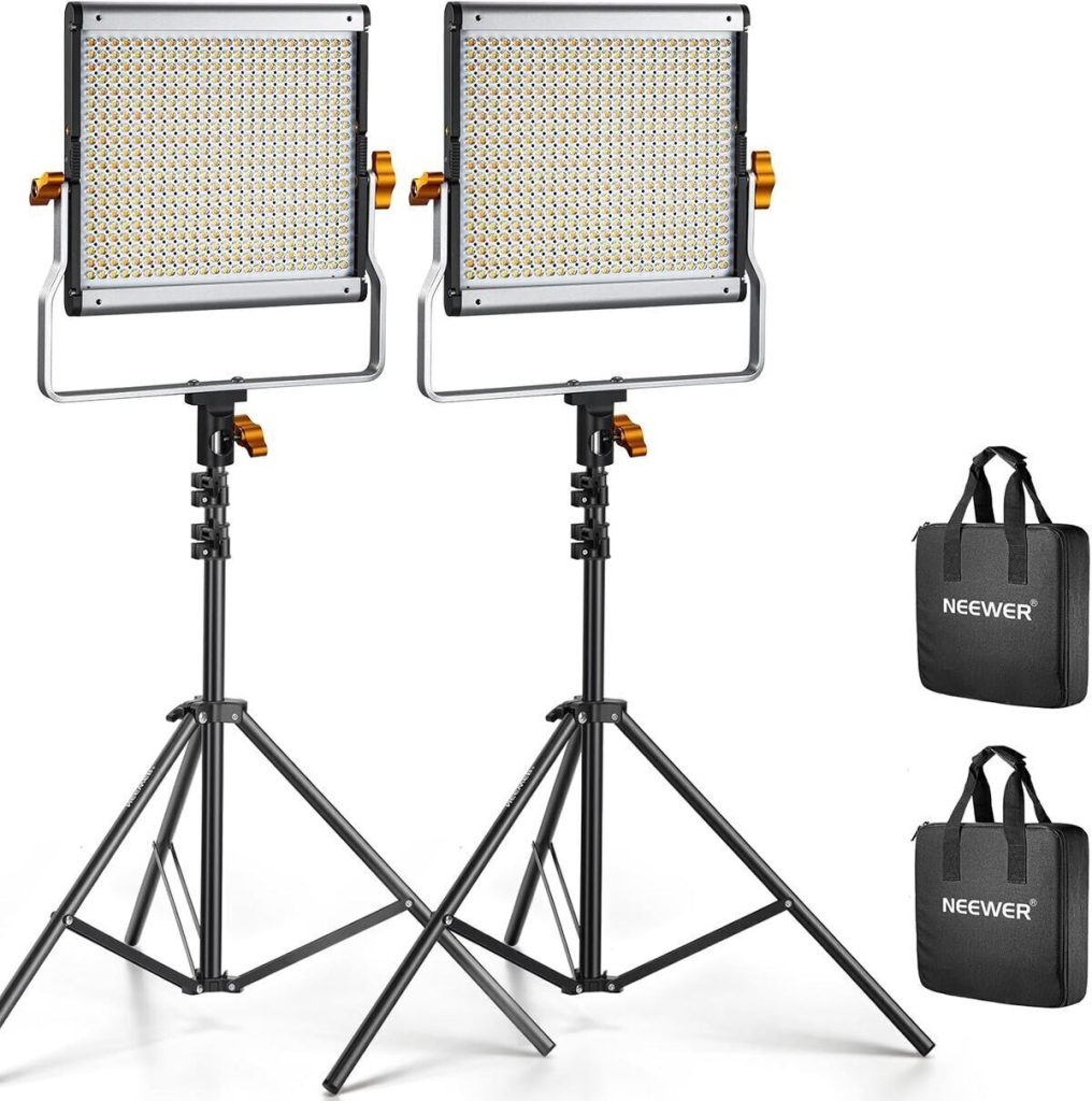 Test du kit d'éclairage Neewer 480 bicolore variable