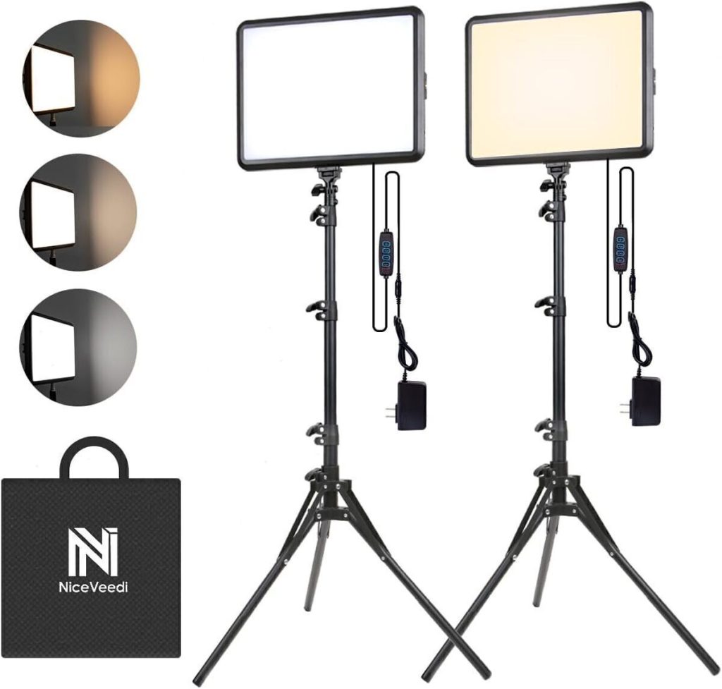 Test : niceVeedi éclairage photo 25 W, kit LED polyvalent