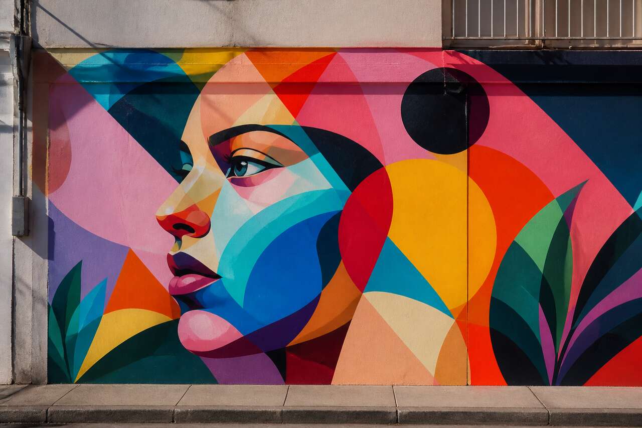 Choisir le point de vue et cadrer sans d&eacute;former la fresque