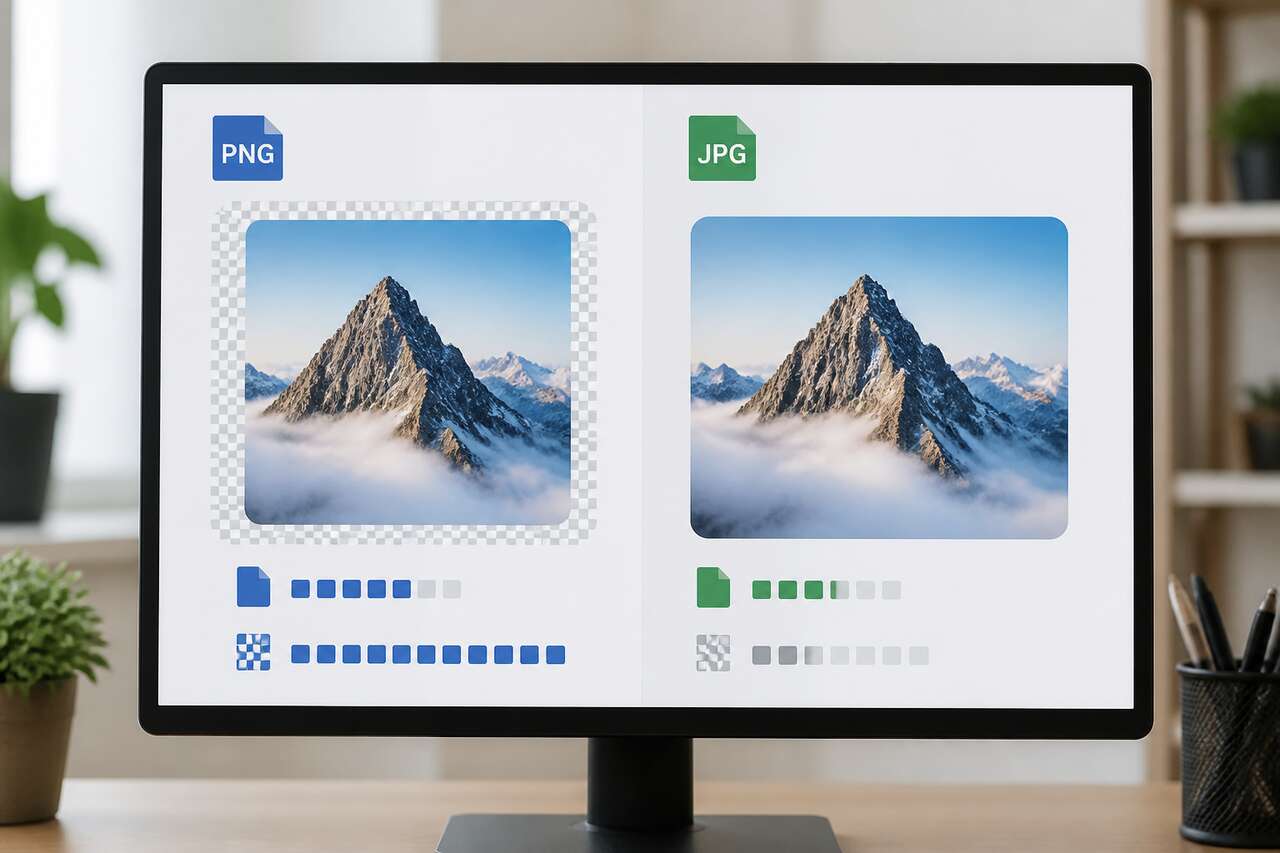 Png vs jpg: qualit&eacute;, poids, transparence, quel gagnant selon le contenu
