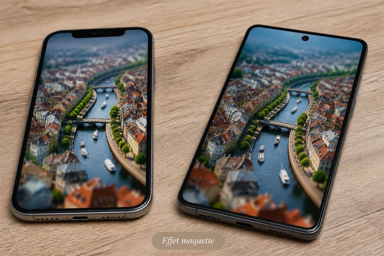 Obtenir un effet maquette sur smartphone: iphone et android Obtenir un effet maquette sur smartphone: iphone et android