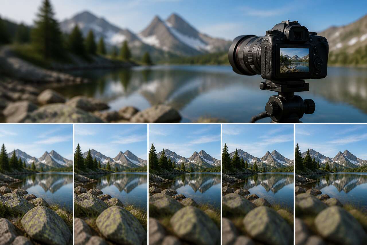 Capturer la séquence: pas de mise au point, nombre d’images et bracketing Capturer la séquence: pas de mise au point, nombre d’images et bracketing