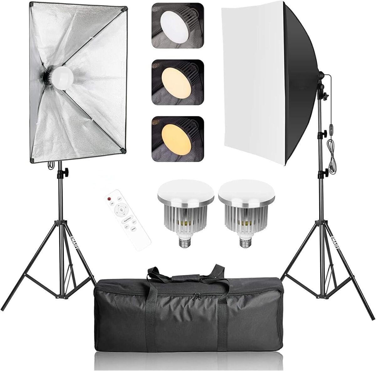 Test de la softbox LED EMART 50 x 70 cm : éclairage studio performant