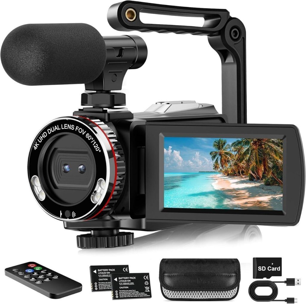 Test du caméscope numérique Vmotal 4K 64 MP pour vlogging