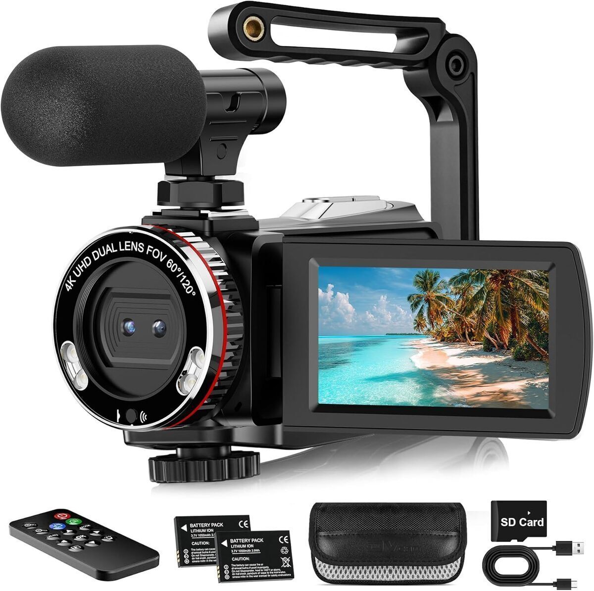 Test du caméscope numérique Vmotal 4K 64 MP pour vlogging
