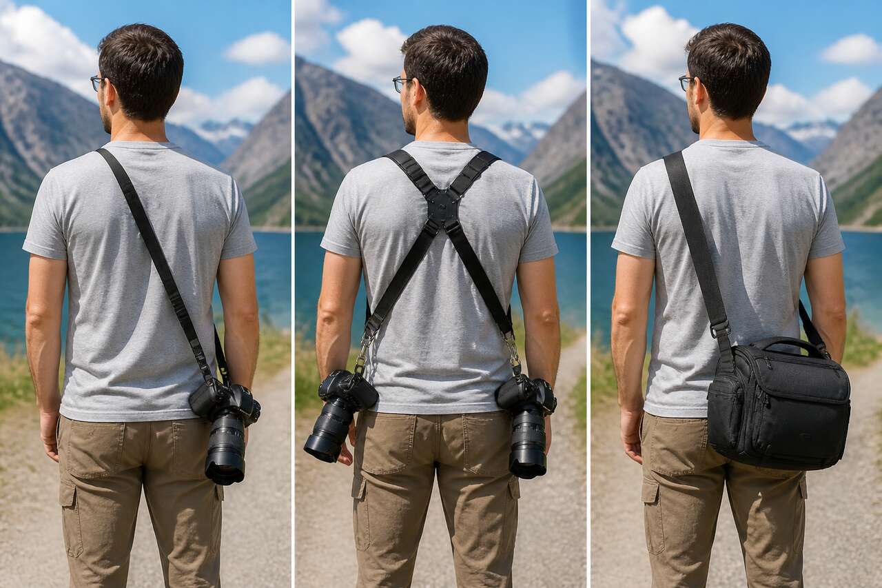 Bandoulière, harnais ou sac: choisir selon l’usage Bandoulière, harnais ou sac: choisir selon l’usage