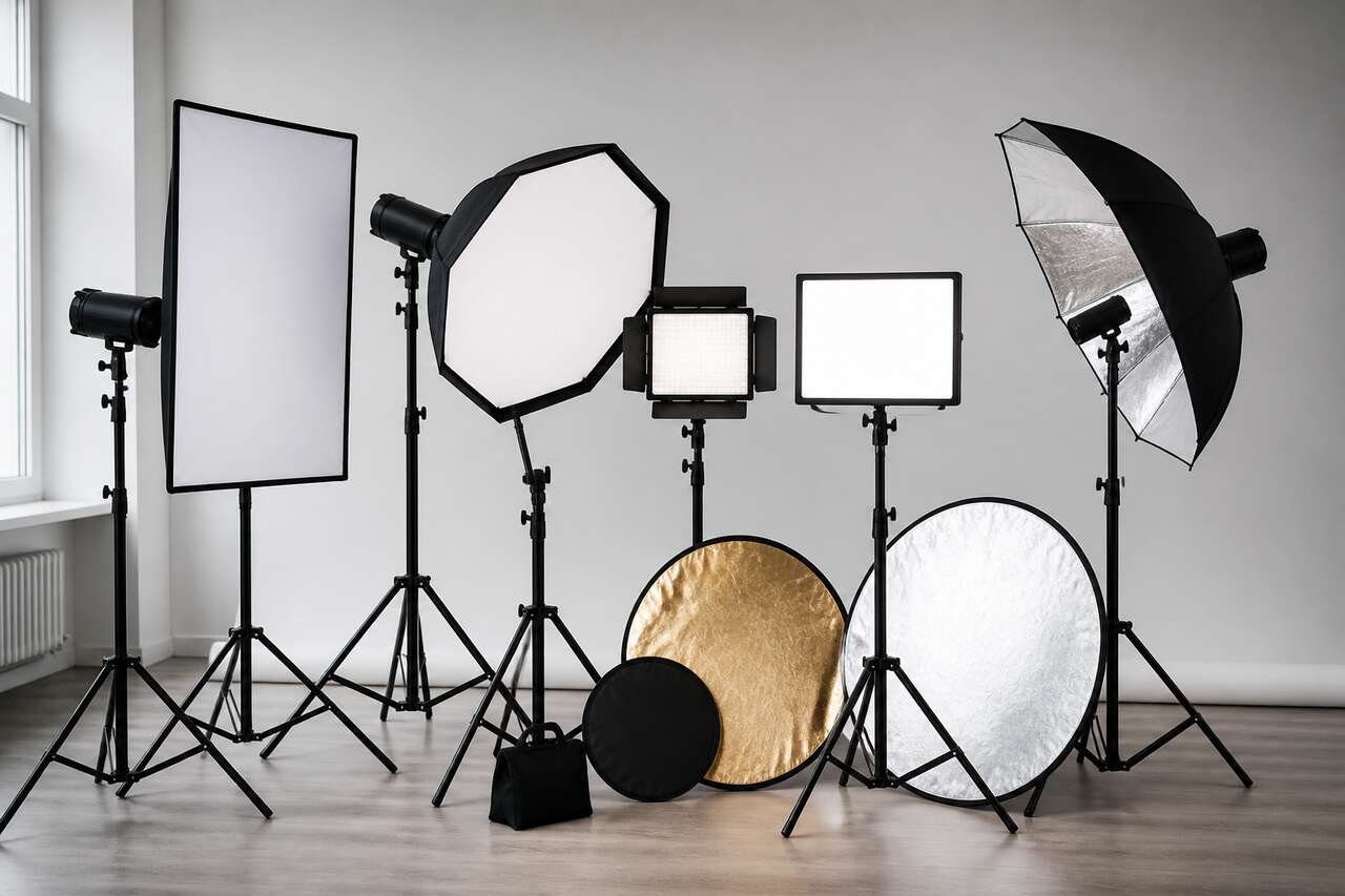 Accessoires indispensables pour éclairage de studio photo