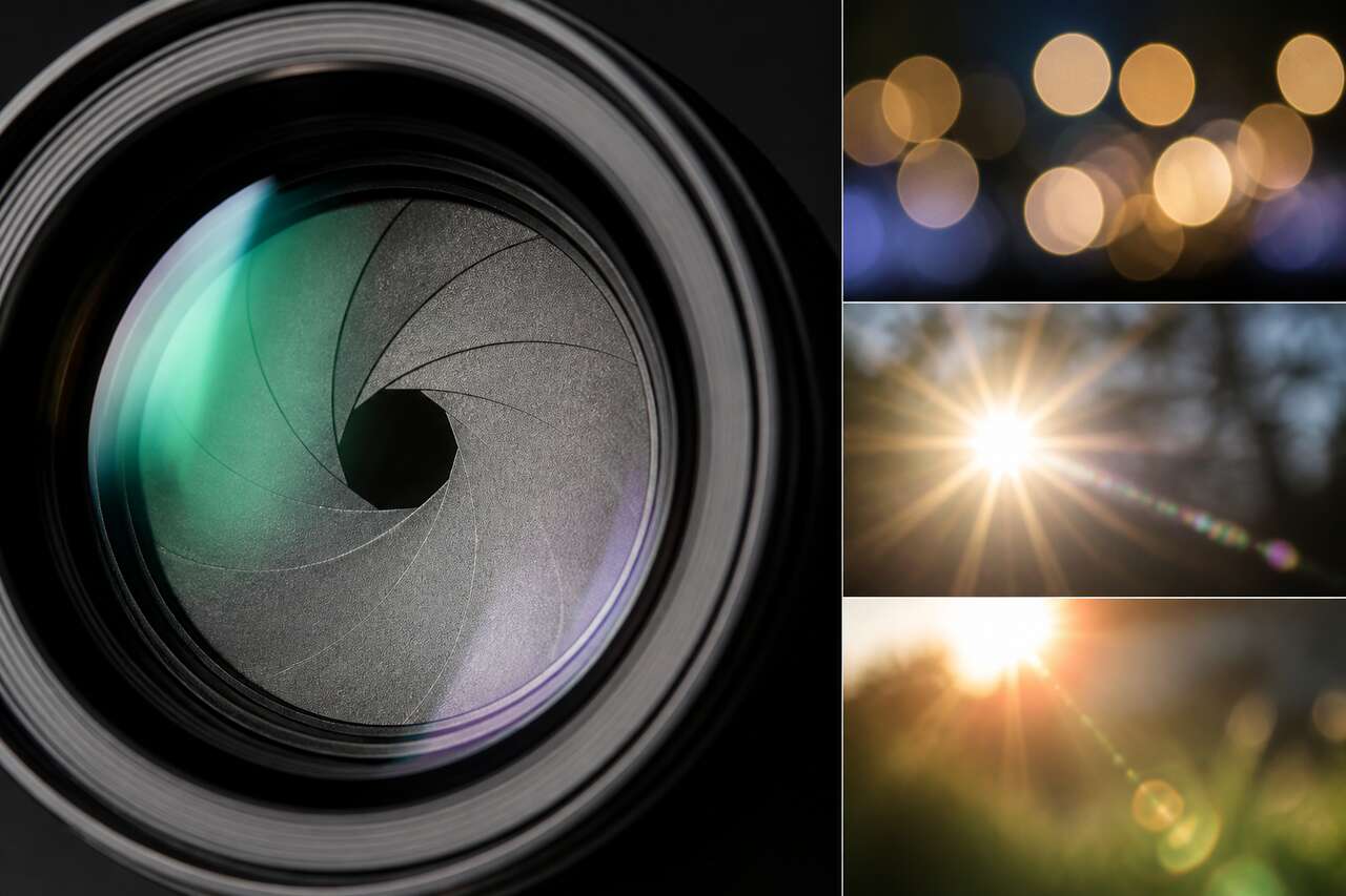 Rendu esthétique : bokeh, étoiles et flare, le rôle des lamelles Rendu esthétique : bokeh, étoiles et flare, le rôle des lamelles