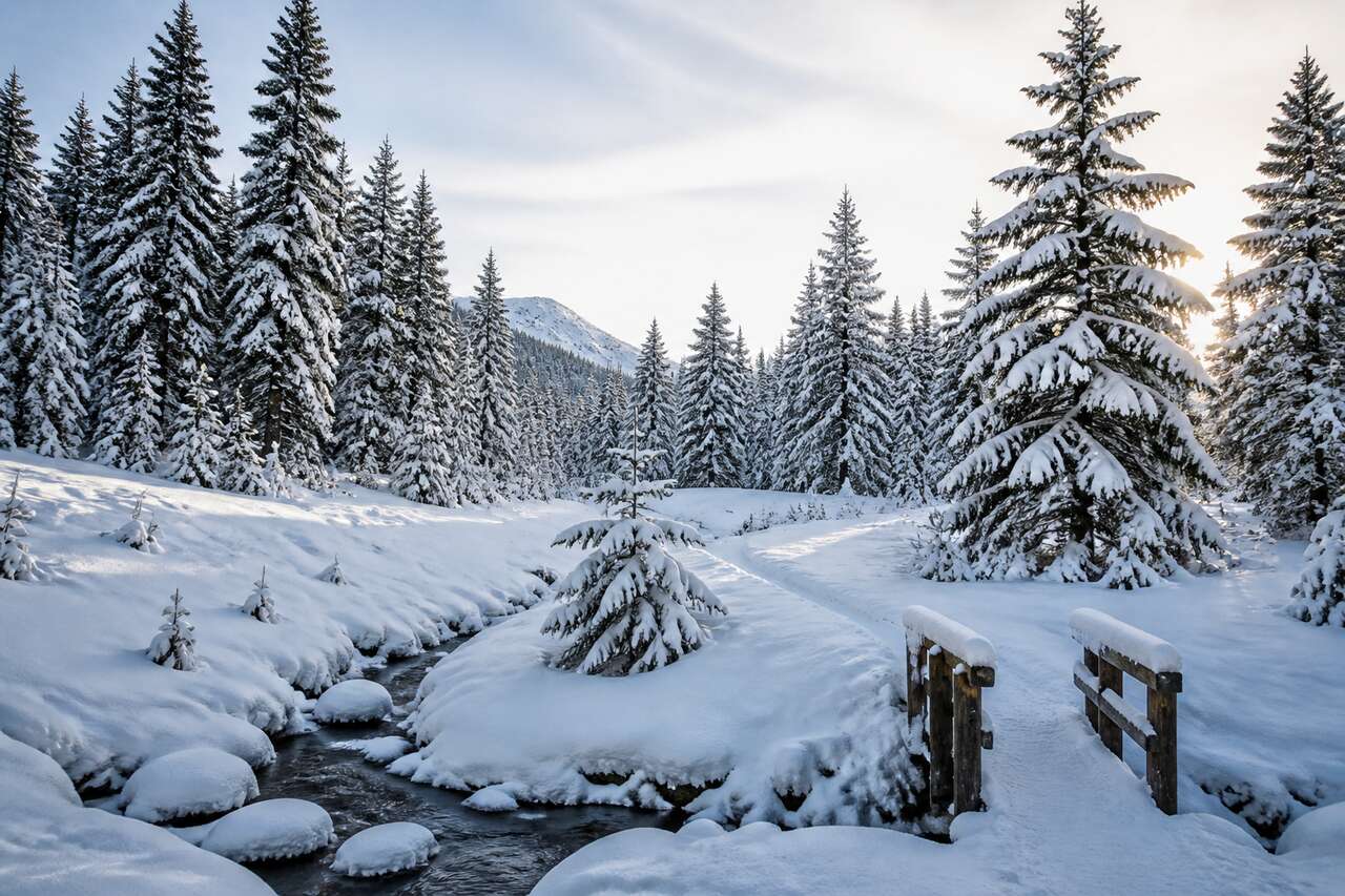 Composer un paysage hivernal lisible: simplifier, guider, ancrer Composer un paysage hivernal lisible: simplifier, guider, ancrer