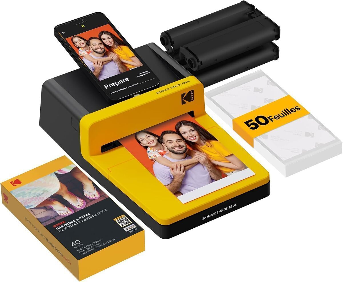 Test de la Kodak imprimante photo jaune
