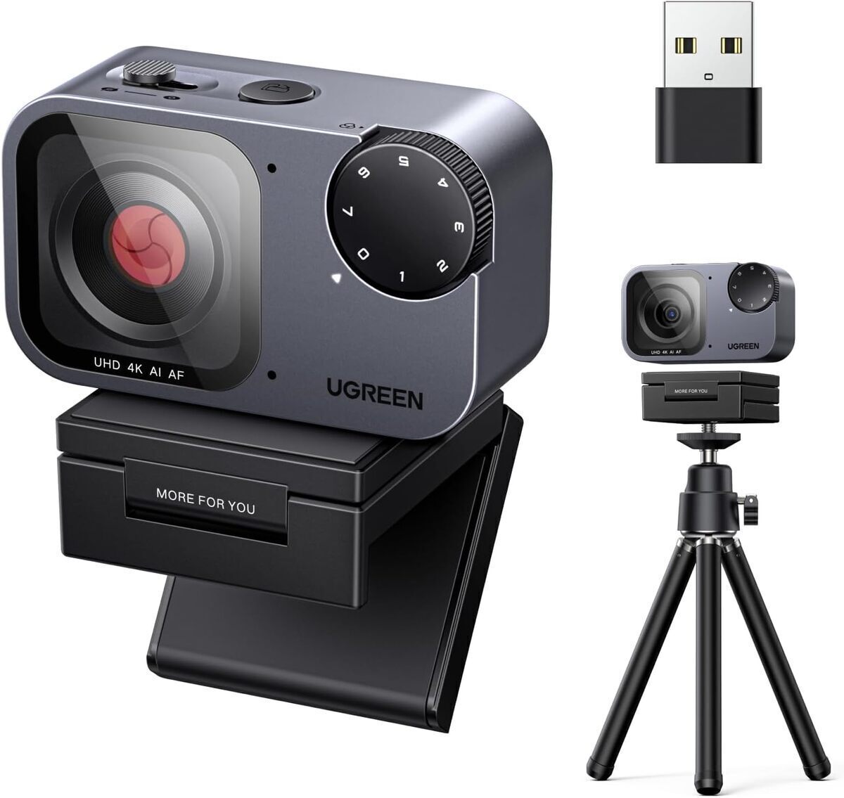 Test : webcam UGREEN FineCam Pro 4K avec AI et contrôle gestuel
